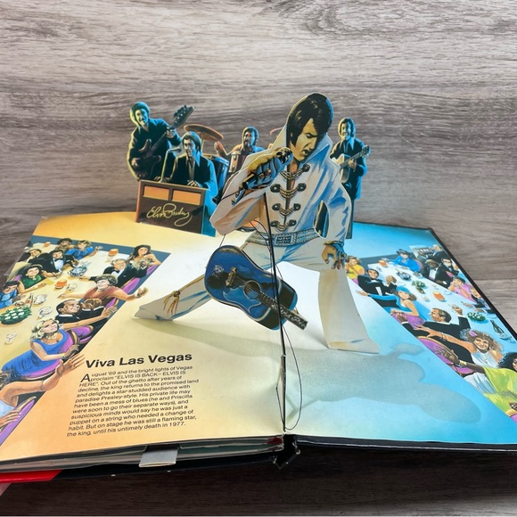 1985 Elvis Musical Pop Up Book By Bonanza 5 Double Pop-Ups (No music) - Picture 11 of 13
